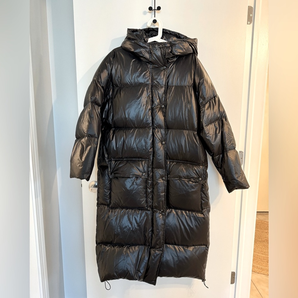 STAND STUDIO Ally quilted shell hooded down coat Size Fr36/S/us4